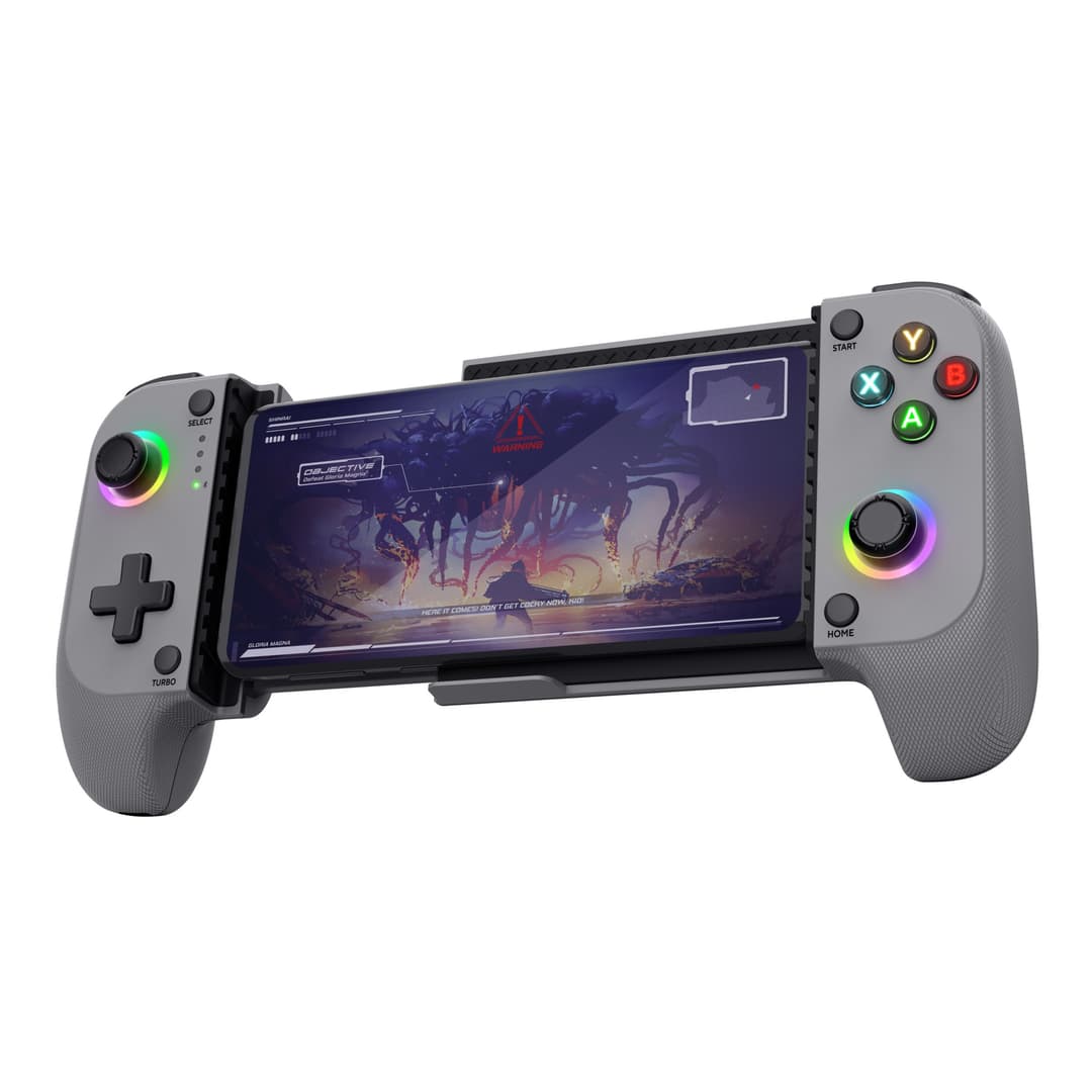 Trust GXT 735G Mylox Wireless Mobile Gaming Controller - Bluetooth Gamepad for Android & iOS, Analogue/Digital, Grey - Image 2