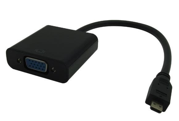 HDMI Micro - VGA adapter M-F, 0.25m - Image 1