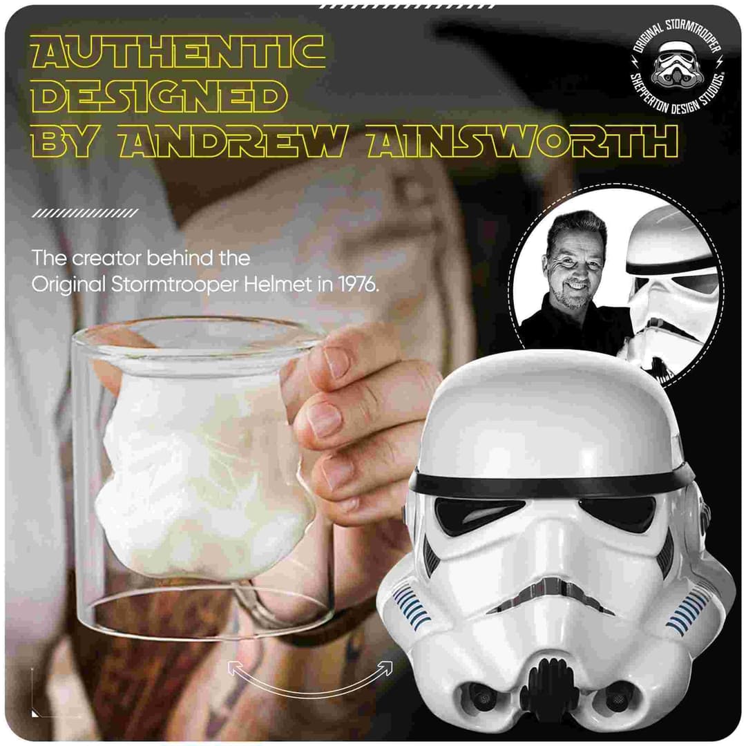 Original Stormtrooper 3D Inverted Whiskey Glass - 150ml - Image 3