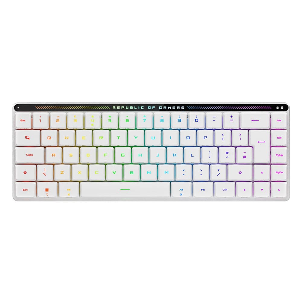 ASUS ROG Falchion RX Wireless QWERTY UK Layout RGB Gaming Keyboard - White