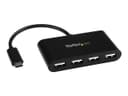 StarTech.com 4-Port USB-C Hub - USB-C to 4x USB-A Hub Adapter - Mini USB 2.0 Hub - Bus-powered USB Type-C Port Expander (ST4200MINIC) - hub - 4 ports thumbnail 1