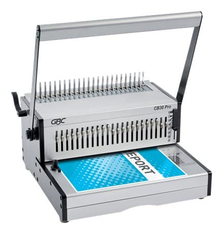 GBC CB30 Pro Heavy Duty Manual Punch and Comb Binding Machine Capacity 500 A4 Sheets