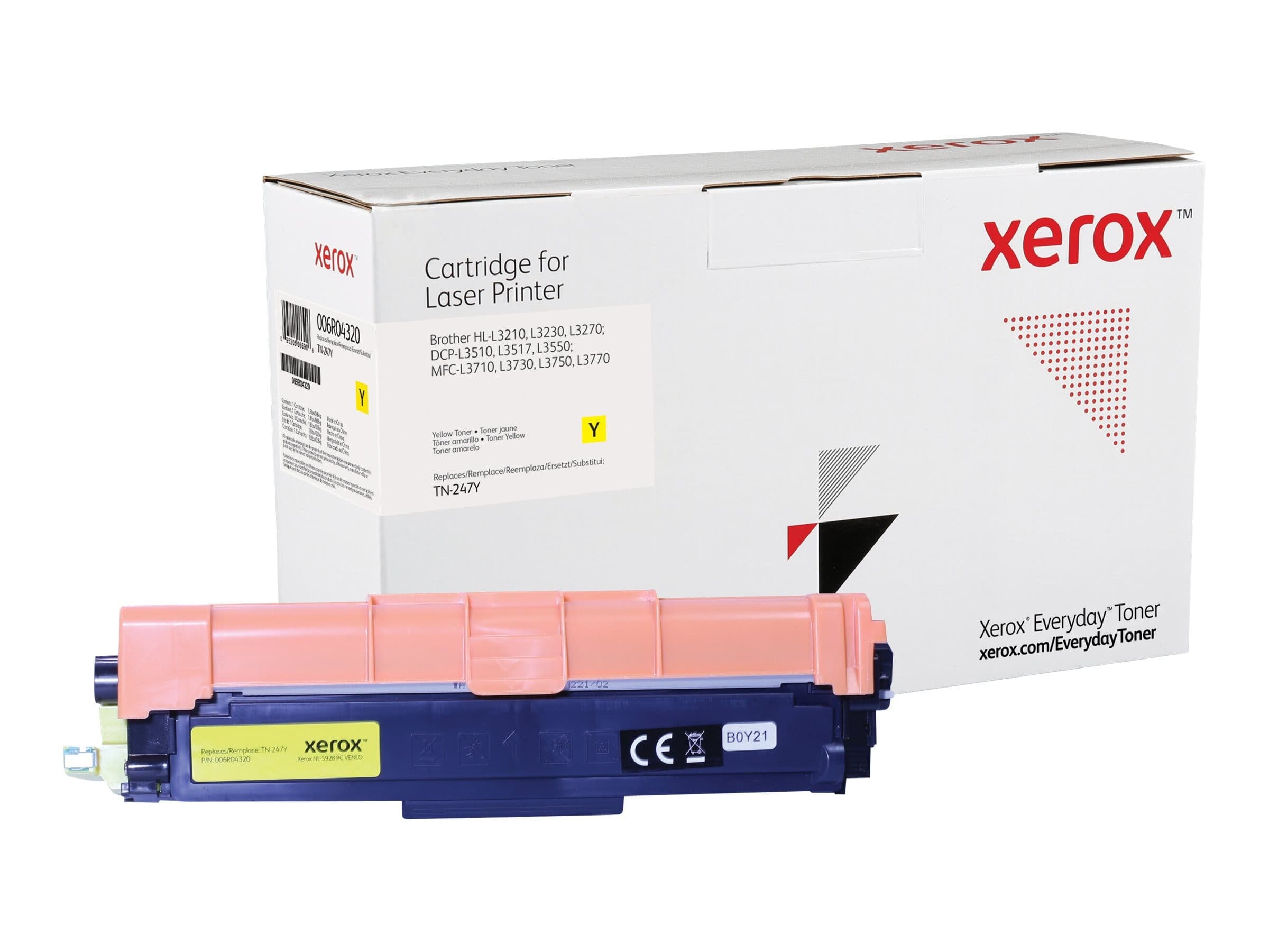 Xerox Everyday High Yield Toner Cartridge 006R04233 (Brother TN247Y alternative, 2,300 pages) - Yellow