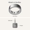 Oura Ring 4 Smart Ring - Silver, Size 6 thumbnail 10