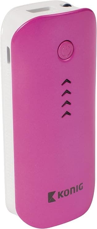 König Royal CS4400PB001 4400mAh Power Bank - Pink - Image 3