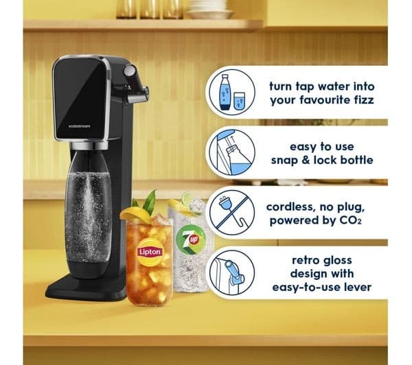 SODASTREAM Art Sparkling Water Maker - Black - Image 2