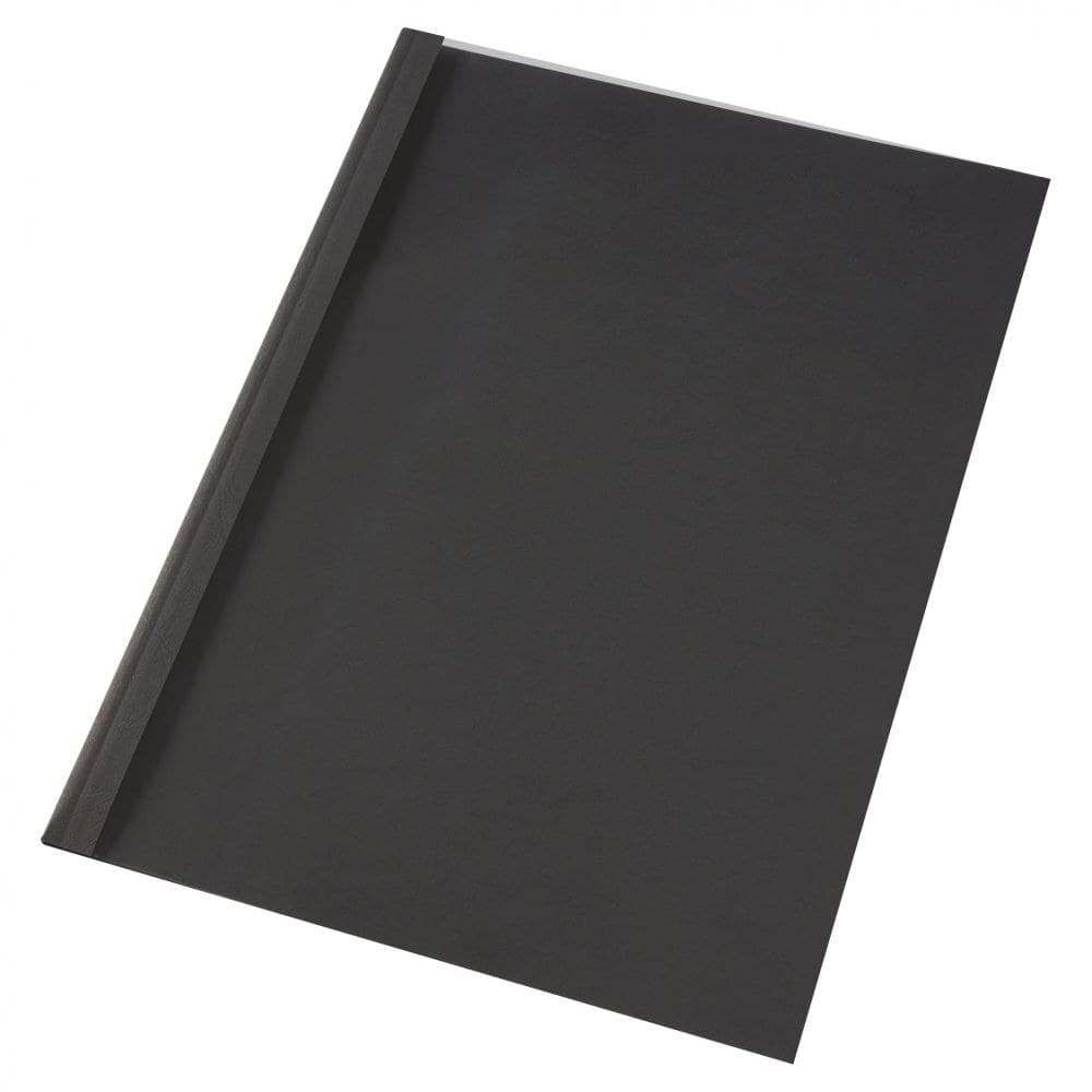 GBC IB451614 Black Leathergrain Thermal Binding Covers - Image 1