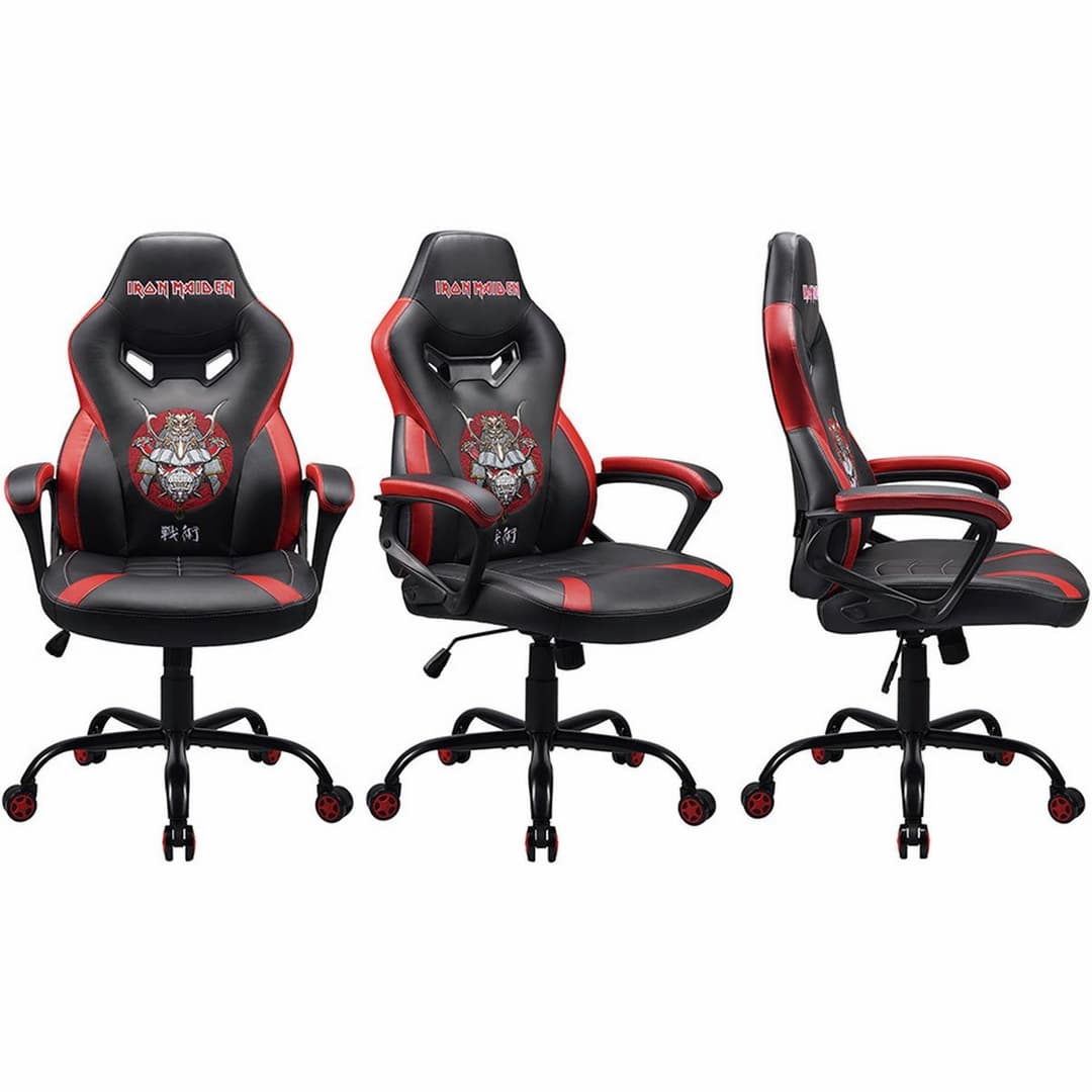 Subsonic Iron Maiden Senjutsu Junior Gaming Chair - Black and Red - Image 3