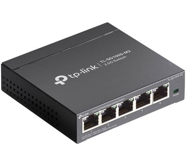 TP-Link TL-SG105S-M2 5-Port 2.5G Multi-Gigabit Network Switch Black - Image 4