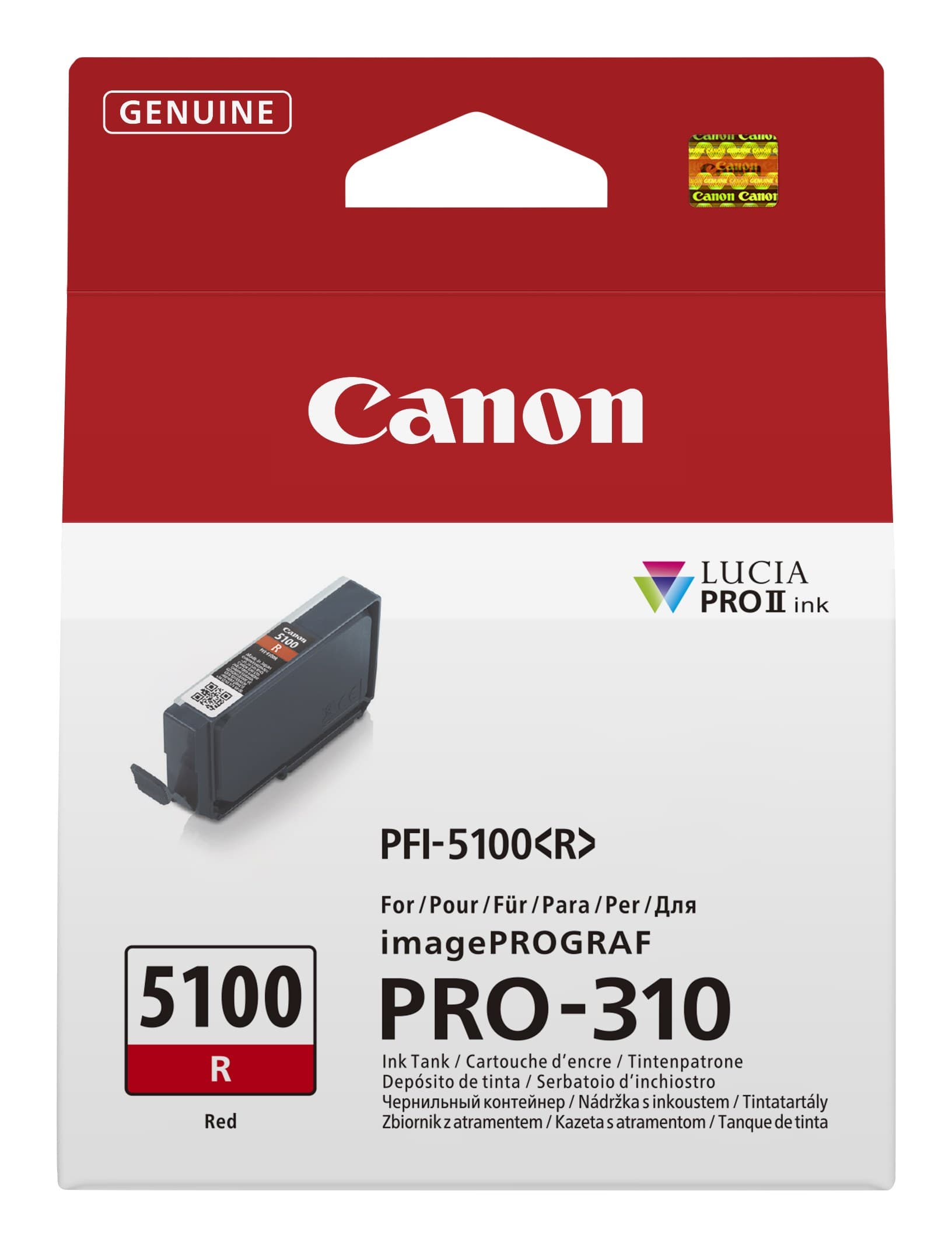 Canon PFI-5100R Original Ink Cartridge - Red