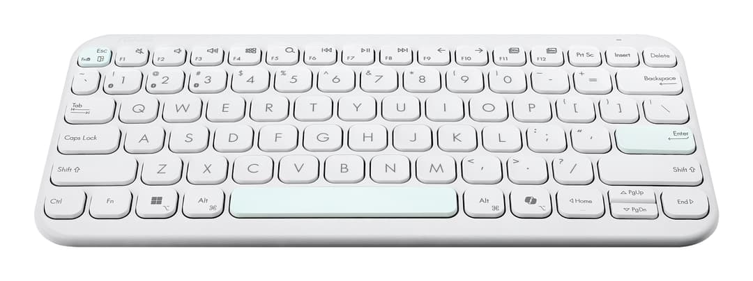 ASUS Marshmallow KW100 75% Compact Wireless Bluetooth Keyboard - White - Image 4