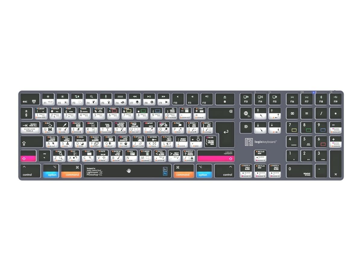 Logic Keyboards Adobe Photographer TITAN Keyboard Multicolour