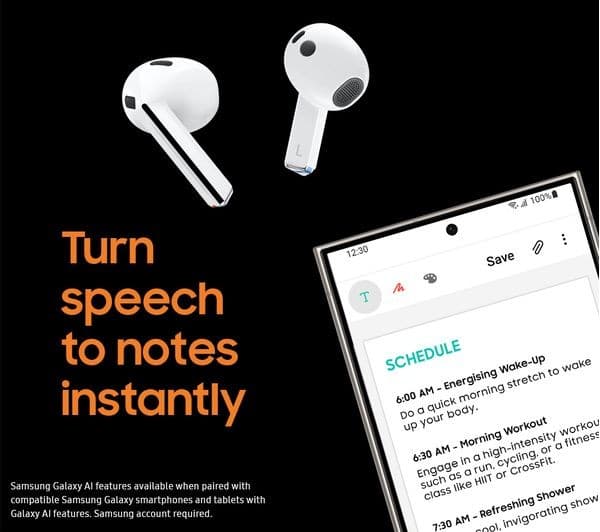 Samsung Galaxy Buds3 Wireless Earbuds Silver - Image 8