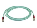 StarTech 450FBLCLC3 OM4 Duplex Multimode Fiber Patch Cable LC to LC 3m Aqua thumbnail 1