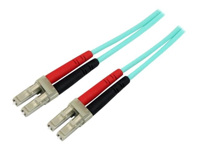 StarTech 450FBLCLC3 OM4 Duplex Multimode Fiber Patch Cable LC to LC 3m Aqua - Image 3