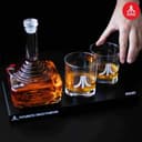 Official Atari CX-10 Joystick Decanter Set 750ml with 2 x 300ml Action Button Whisky Glasses & CX78+ Tray thumbnail 6