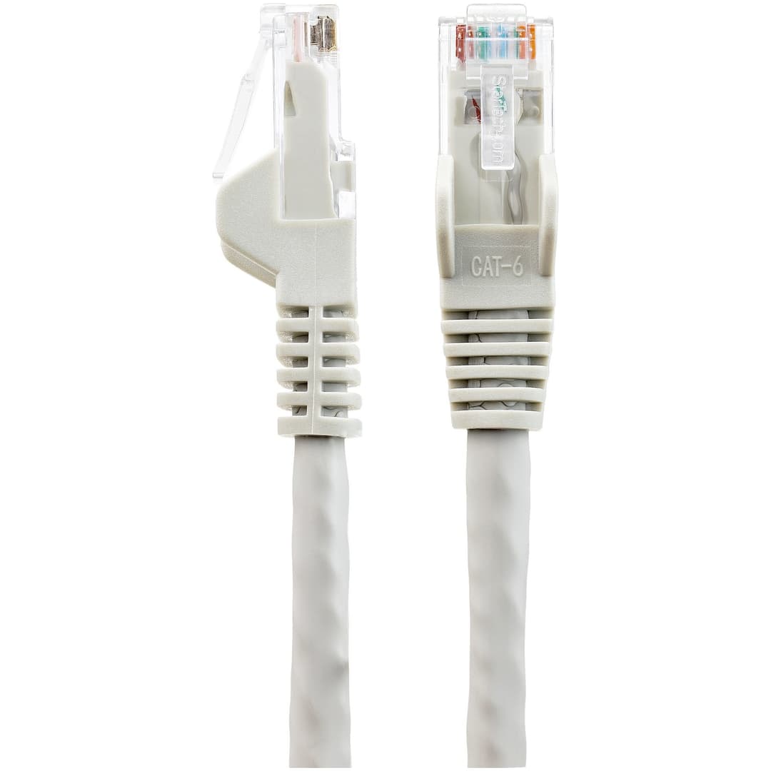 StarTech.com 10m CAT6 Ethernet Cable - LSZH (Low Smoke Zero Halogen) - 10 Gigabit 250Mhz 100W PoE RJ45 10GbE UTP Network Patch Cord Snagless with Strain Relief - Grey, CAT 6, ETL Verified, 24AWG - Image 3