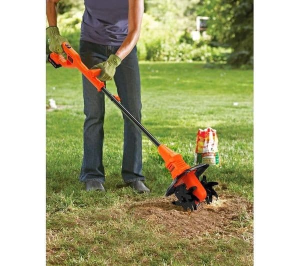 BLACK + DECKER BETL1820L-GB Cordless Tiller - Orange - Image 5