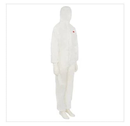 3M Protective Coverall 4520 White/Green Size M (4520WM) - Image 3