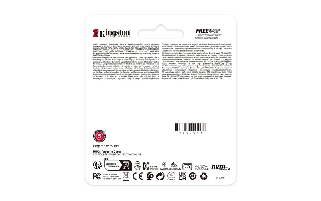 Kingston Technology 1000G NV3 M.2 2230 NVMe SSD - Image 4