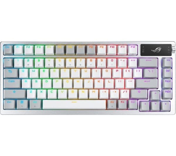 ASUS ROG Azoth Wireless Mechanical Gaming Keyboard - Moonlight White