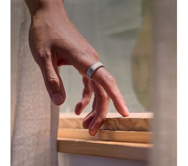 Oura Ring 4 Smart Ring - Brushed Silver, Size 12 - Image 6