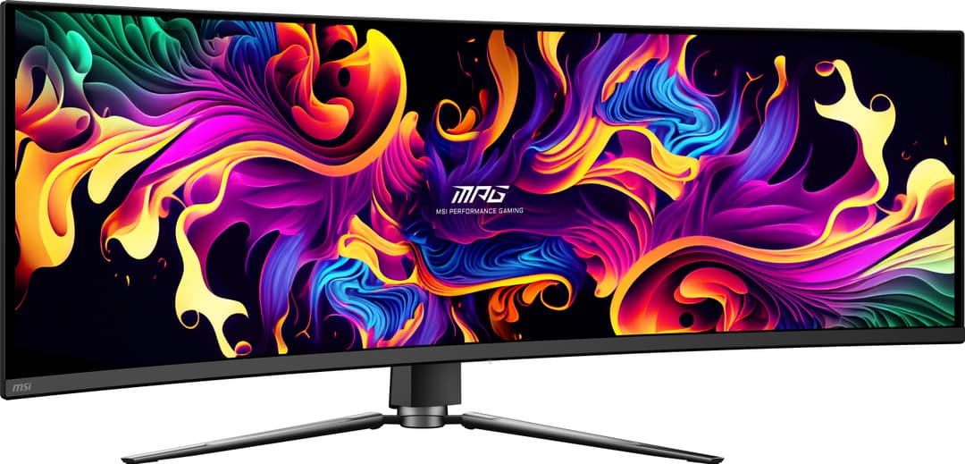 MSI MPG 491CQPX 49" DQHD QD-OLED 240Hz Curved Gaming Monitor - Black - Image 3