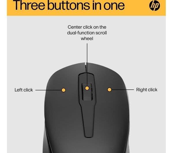 HP 150 Wireless Mouse Black - Image 2