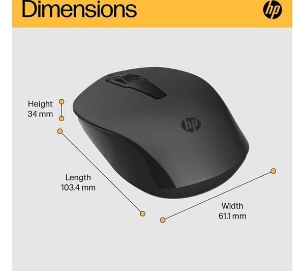 HP 150 Wireless Mouse Black - Image 5