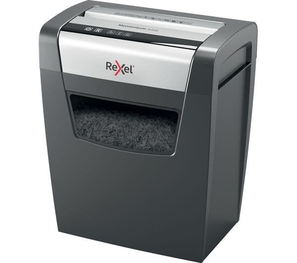 REXEL Momentum X410 Cross Cut Paper Shredder - Image 1