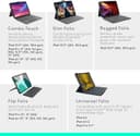 Logitech Tablet Keyboard for iPad 11 Inch 1st 2nd and 3rd Gen Smart Connector Sand thumbnail 4