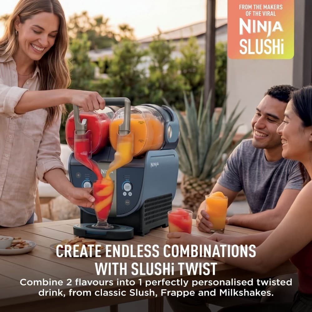 Ninja SLUSHi Twist Frozen Drink Maker Dual Vessel Blue - Image 3