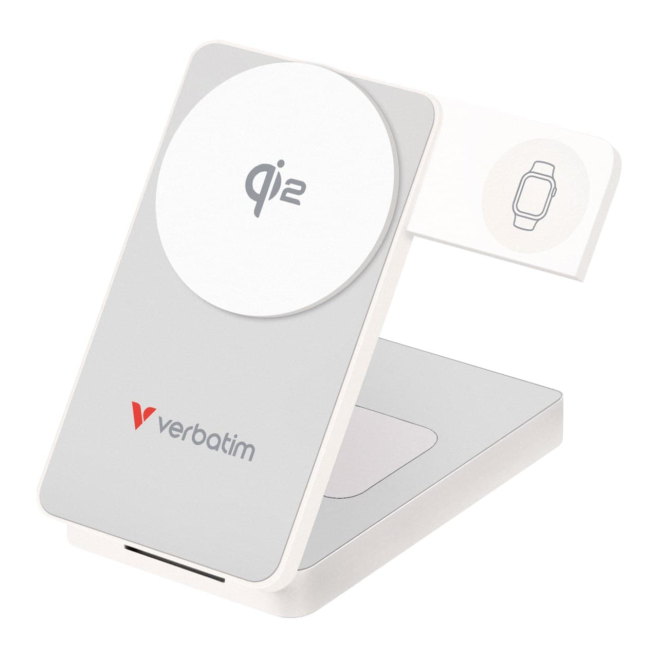 Verbatim Charge 'n' Go Qi2 Magnetic Wireless Power Bank 10000mAh White