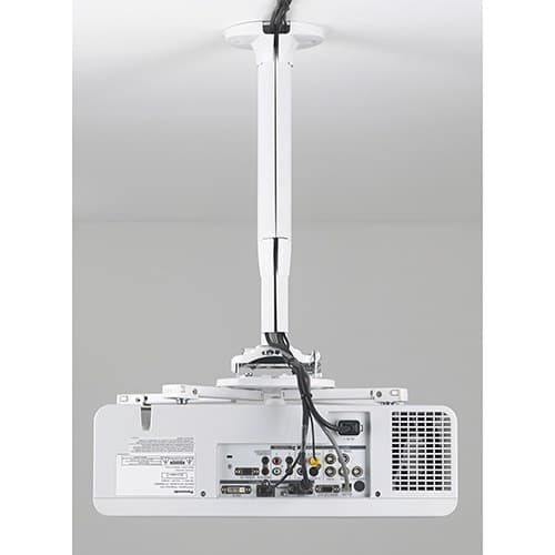 Chief KITEC030045W White Ceiling Projector Kit (30-45 cm) - RSMEUW Mini Elite Mount, CPA116W Ceiling Plate, CPA640W Shield Ring - Image 2