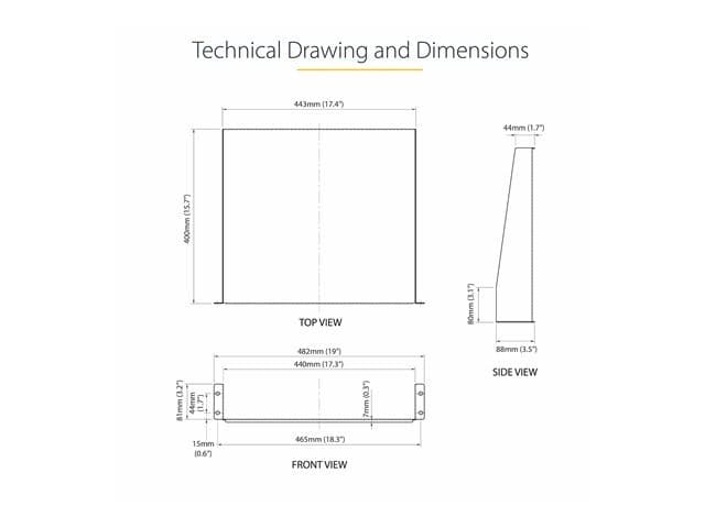 StarTech CABSHELF 2U Rack Shelf - Image 7