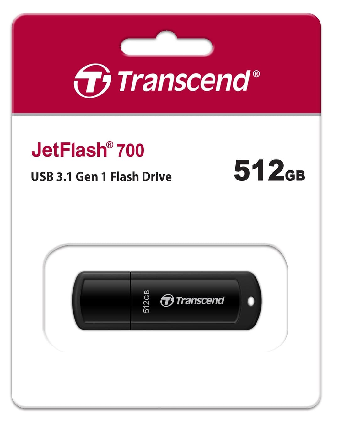Transcend JetFlash 700 USB 3.0 Flash Drive, Black - 512GB - Image 3