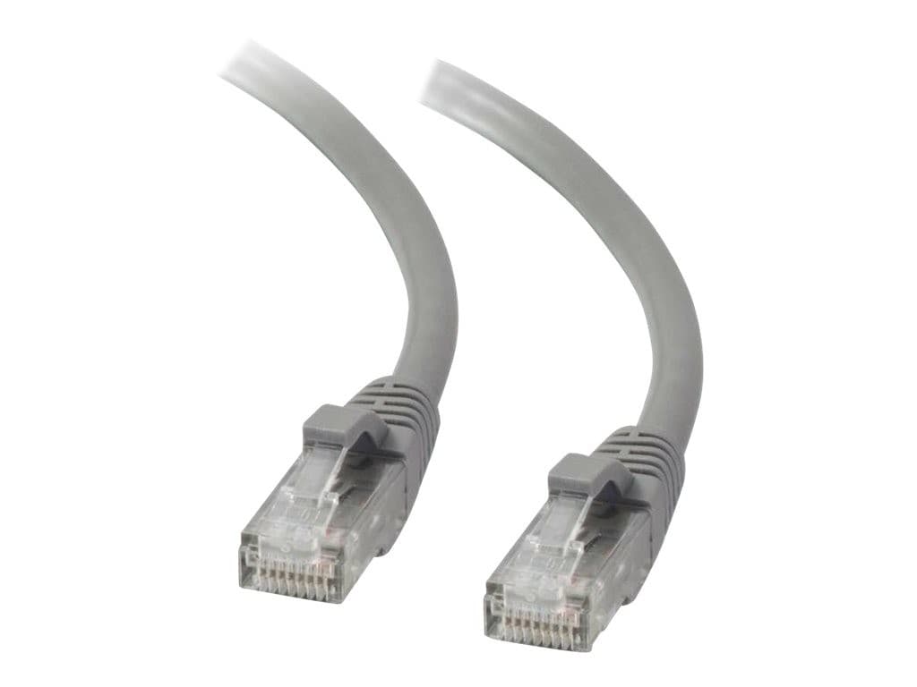 C2G 83141 Cat5e Snagless Booted UTP Network Patch Cable 1m Grey - Image 1