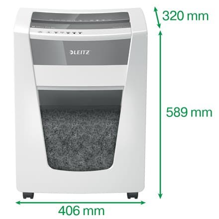Leitz IQ Office Pro paper shredder Cross Cut P4 30L 20 Sheets 55 dB 23 cm White - Image 3