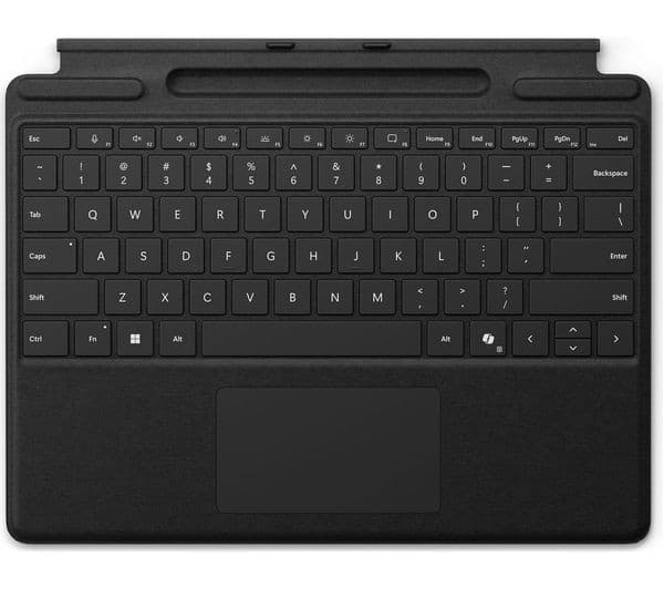 Microsoft Surface Pro Typecover Alcantara with Slim Pen Storage Black - Image 1