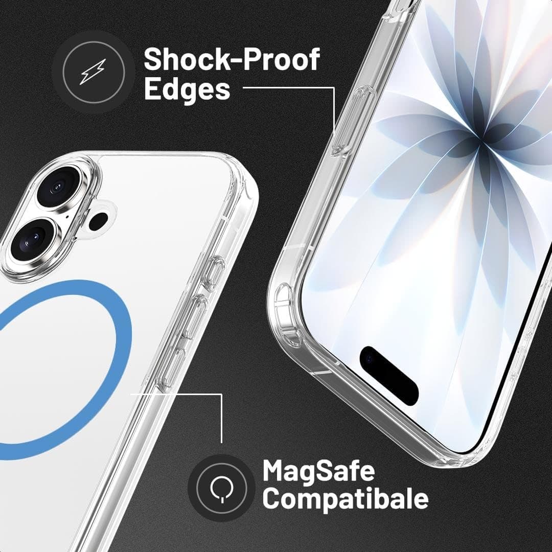 OX MagClear MagSafe Case for Apple iPhone 17 – Blue - Image 3