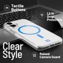 OX MagClear MagSafe Case for Apple iPhone 17 – Blue thumbnail 8