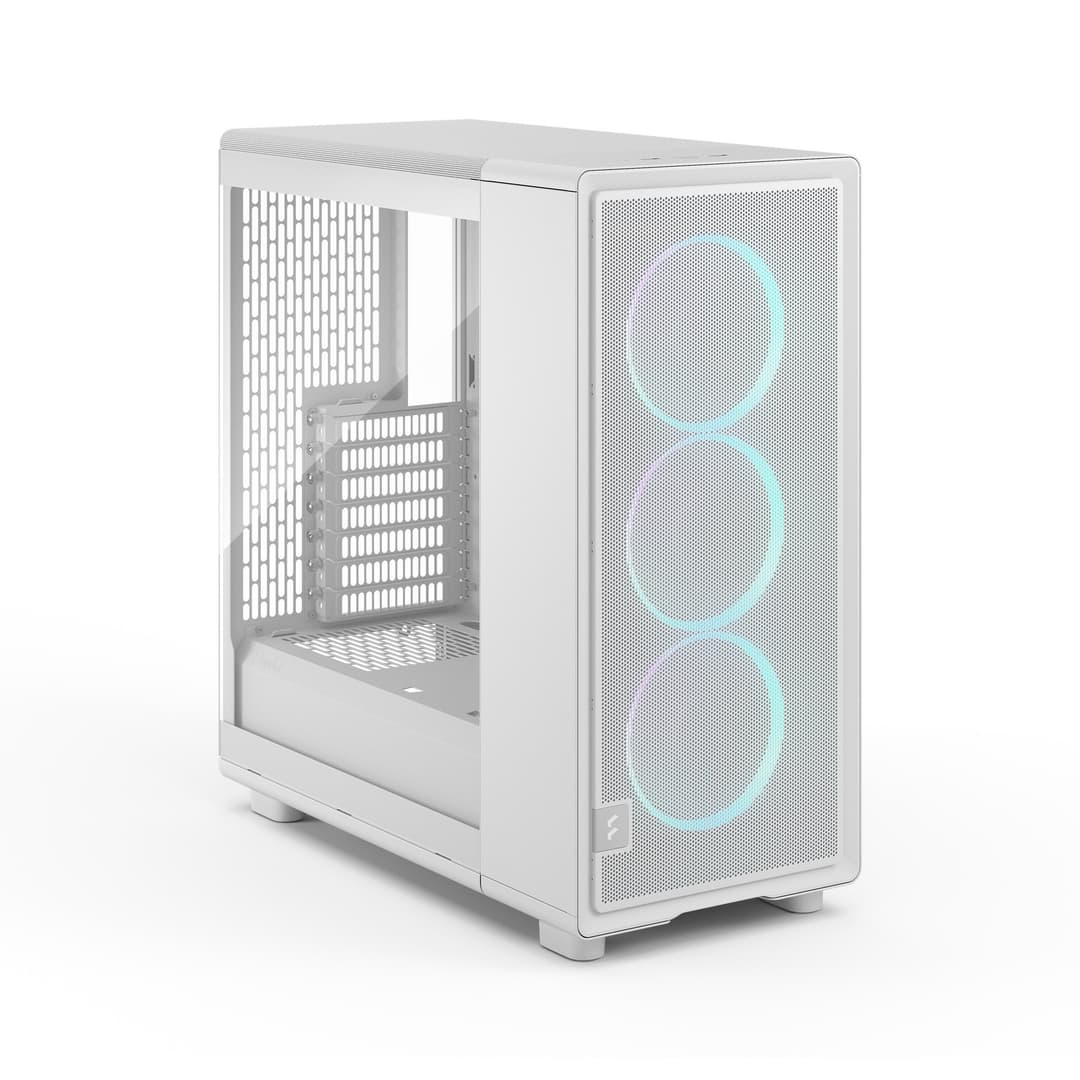Fractal Design Epoch ATX Mid Tower Gaming PC Case - White TG RGB Clear - Image 3