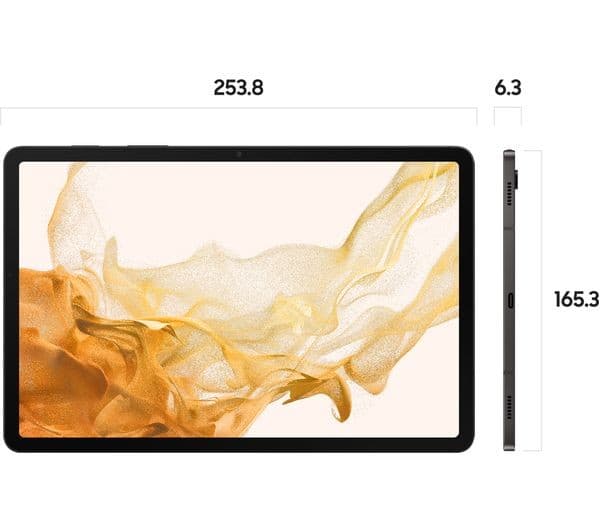 Samsung Galaxy Tab S8 11" Tablet 5G 128GB - Graphite - Image 2