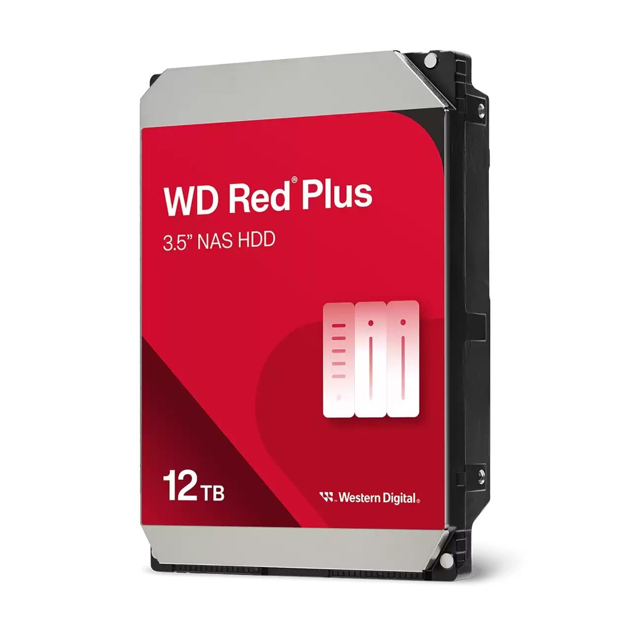 Western Digital WD Red Plus WD120EFGX 12 TB NAS Internal Hard Drive 7200 RPM 512 MB Cache CMR 3.5" Serial ATA III