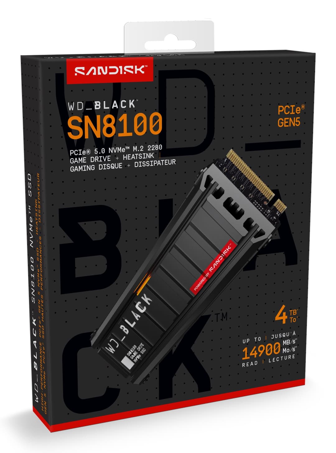 Western Digital Black SN8100 4TB M.2 2280 NVMe PCIe 5.0 x4 SSD - With Heatsink - Image 6