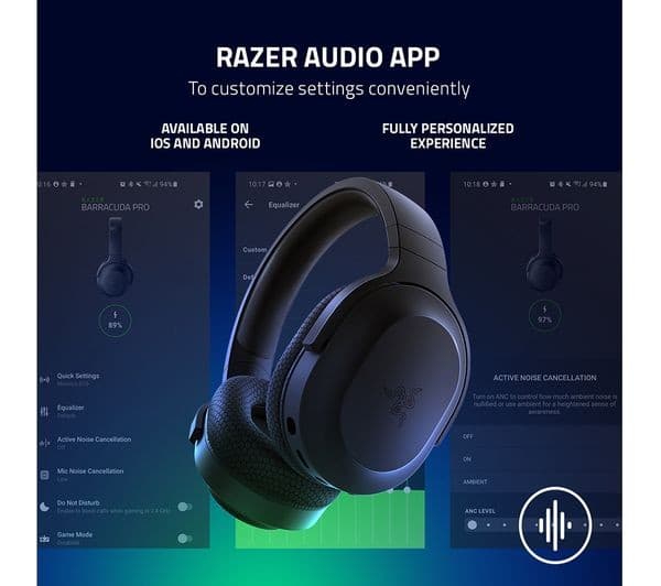Razer Barracuda X Wireless Gaming Headset - Black - Image 7