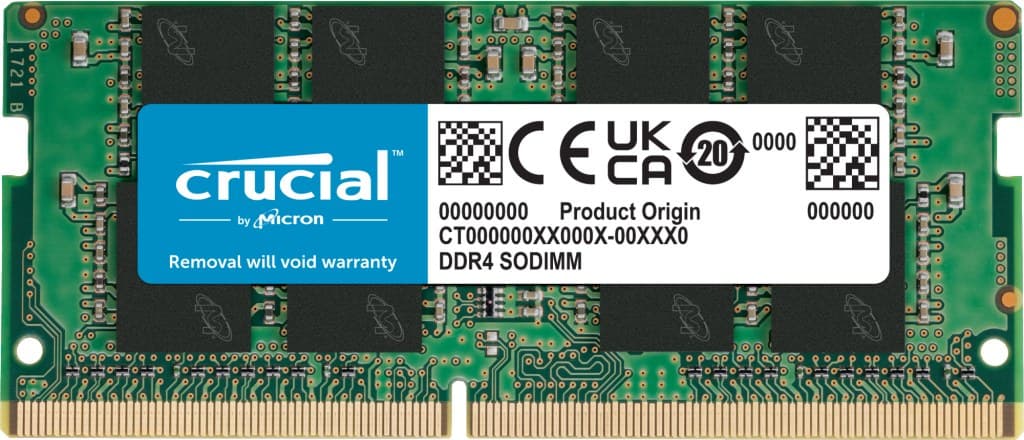 Crucial CB16GS3200 SODIMM memory module 16 GB 1 x 16 GB DDR4 3200 MT/s CL22 260-pin Laptop Memory - Image 1