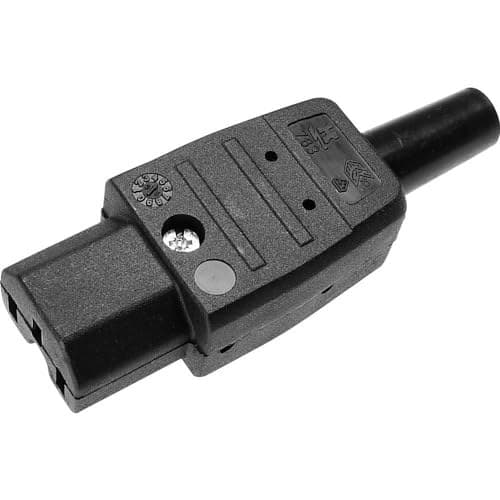 Collegamento per riscaldatori serie (connettore di rete) 783 Kaiser 783/sw femmina, dritto Nbr totale di poli: 2 + PE 10 A nero 1 pz/i) - Image 2