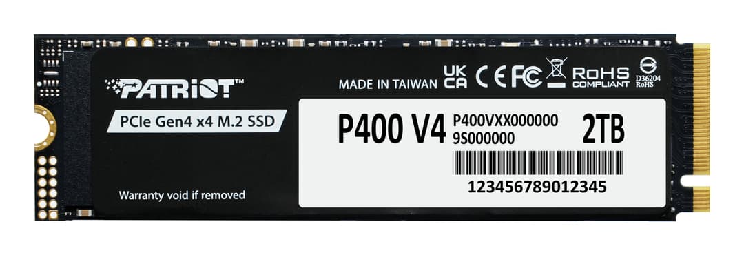 Patriot Memory P400 V4 2 TB M.2 PCI Express 4.0 NVMe - Image 1
