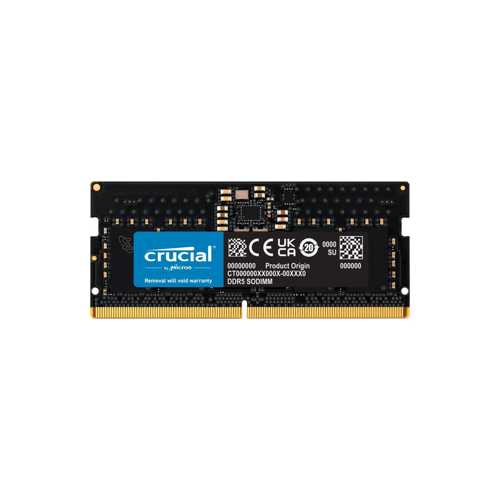 Crucial CT8G56C46S5 8GB 5600 MHz DDR5 CL46 SODIMM Laptop RAM